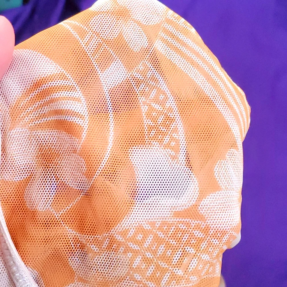 Victoria's Secret sheer front closure Orange size large bralette bra - Picture 8 of 13